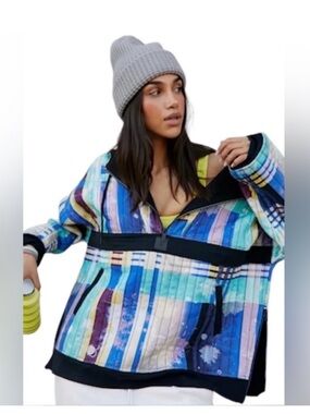 NWT Free People Movement Fast Times Quilted Hoodie pullover size small